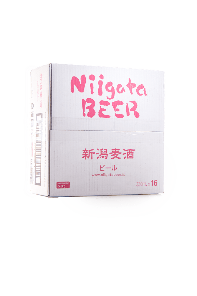 A Niigata Beer case
