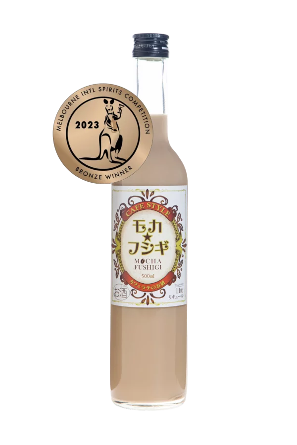 A bottle of Fujii Shuzo Mocha