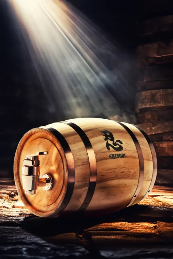 The Shinobu wooden whisky barrel 1L