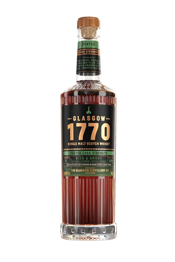 Glasgow 1770 Peated Cask Strength Batch 01 Single Malt Scotch Whisky 700ml