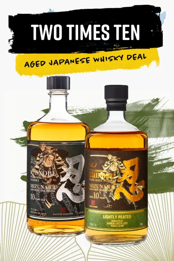 JAPANESE WHISKY GIFT SET: 10 Year Old shinobu Bundle