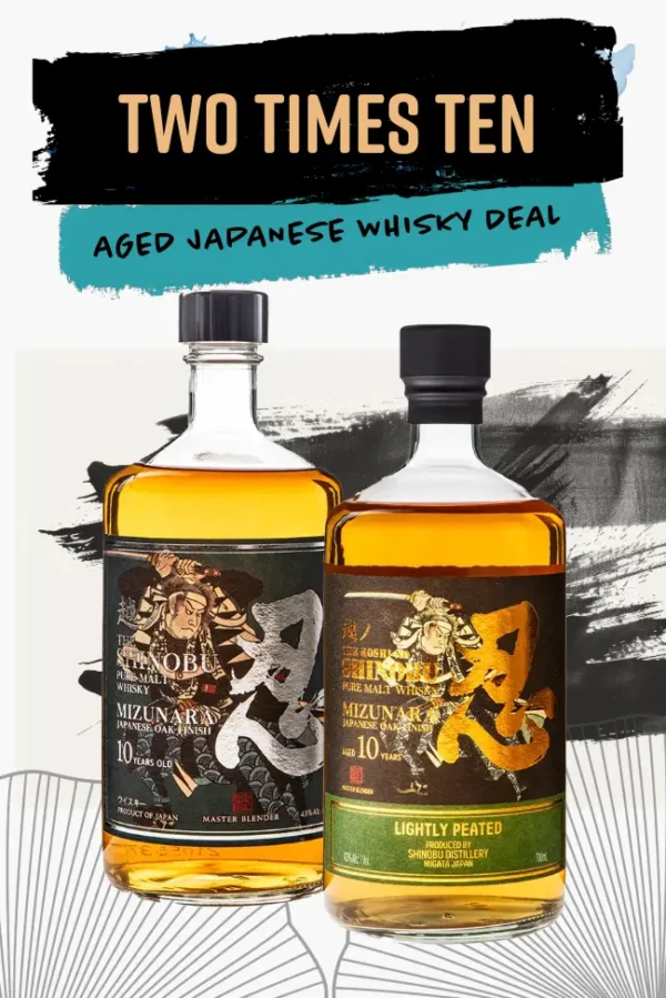 JAPANESE WHISKY GIFT SET: 10 Year Old shinobu Bundle