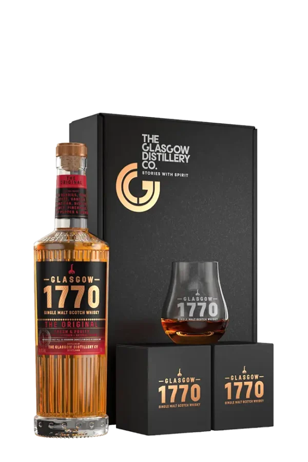 1770 Signature Range Gift Set – The Original 700mL with two branded glasses in branded cartons