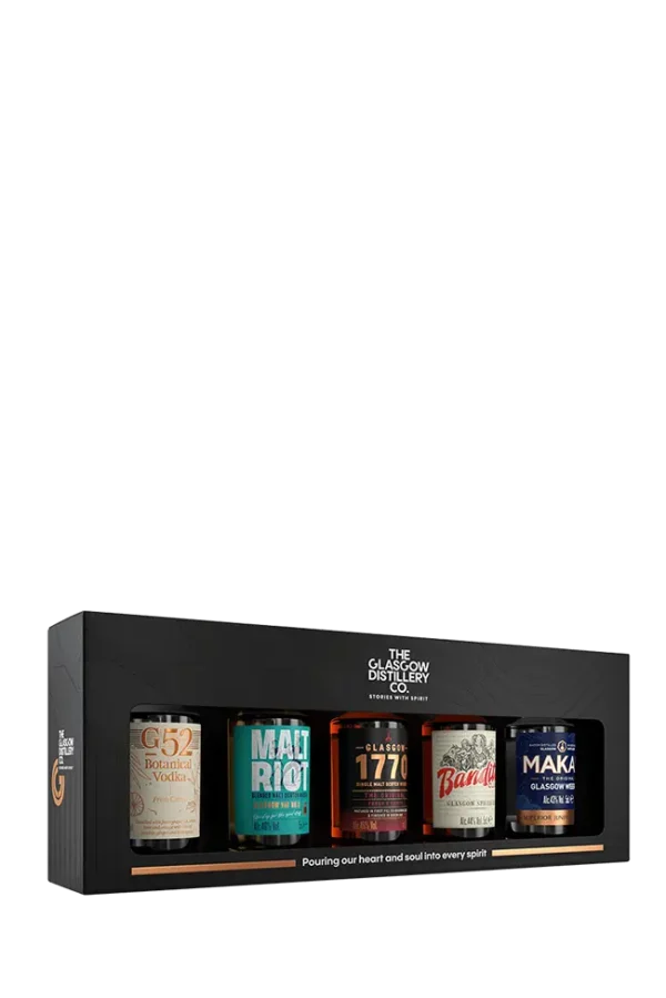 The Glasgow Distillery Stories With Spirit Gift Set: 5x50mL