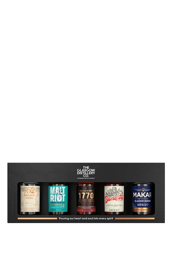 The Glasgow Distillery Stories With Spirit Gift Set: 5x50mL