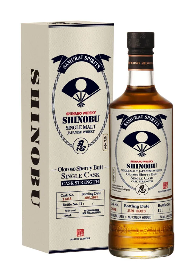 The Shinobu Single Malt Satake, Single Cask, Cask Strength Oloroso Sherry 700mL