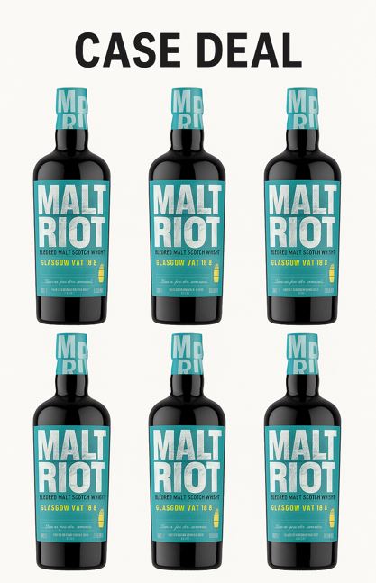Malt Riot Pure Malt Blended Scotch Whisky Case 700ml x 6