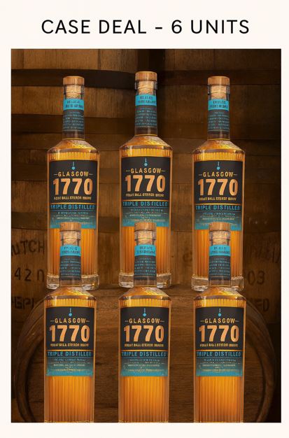 Glasgow 1770 Triple Distilled Single Malt Scotch Whisky Case 700ml x 6
